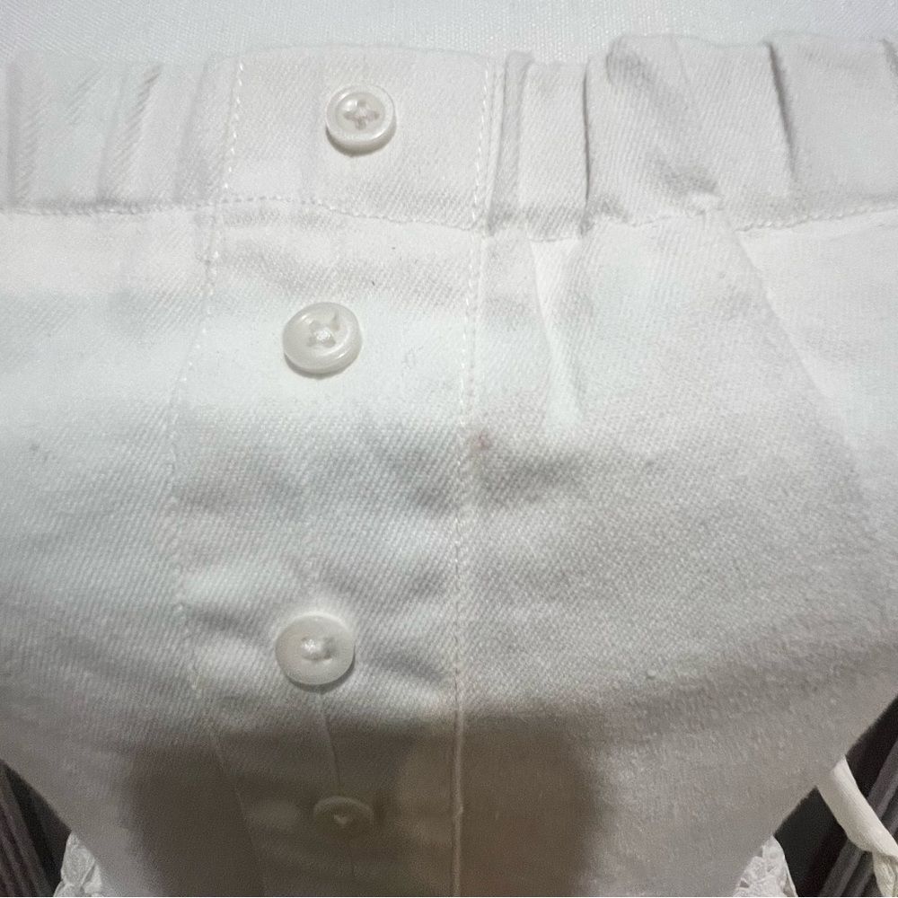 NWT Endless Rose White lace Tiered off the shoulder women's mini dress large - Picture 8 of 14